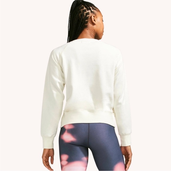 Peloton Platform Pullover Embroidered Cream Crew Sweatshirt - Picture 4 of 10